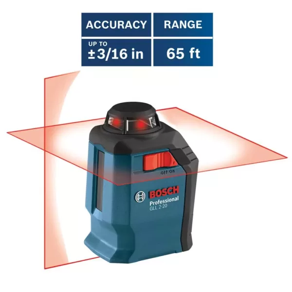 Bosch 65 ft. Self-Leveling 360-Degree Horizontal Cross-Line Laser Level