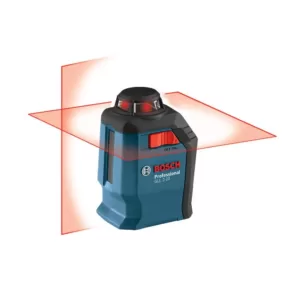 Bosch 65 ft. Self Leveling 360 Degree Horizontal Cross Line Laser Level with Mount and Carrying Pouch