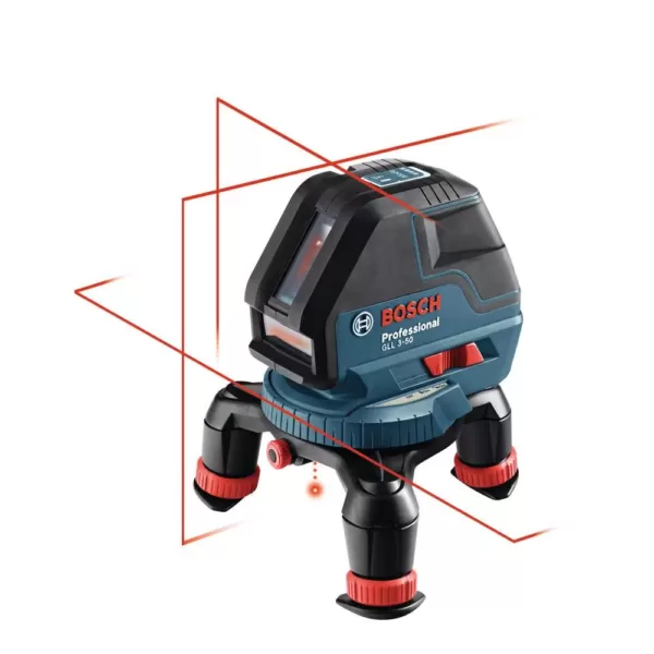 Bosch Self Leveling Cross Line Laser Level with Plumb Points with up to 165 ft. Range