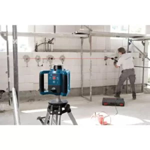 Bosch 1000 ft. Self Leveling Rotary Laser Level with Layout Beam Complete Kit (7-Piece)