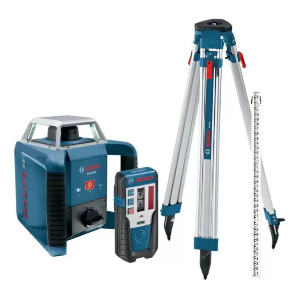 Bosch 1300 ft. Self Leveling Rotary Laser Level Kit (4 Piece)