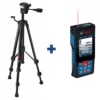 Bosch Compact Tripod with Extendable Height Plus Blaze 400 ft. Outdoor Laser Measure with Bluetooth and Camera Viewfinder