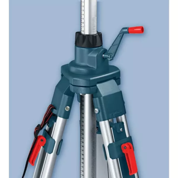 Bosch Heavy-Duty Aluminum Quick Clamp Elevator Tripod with Shoulder Strap