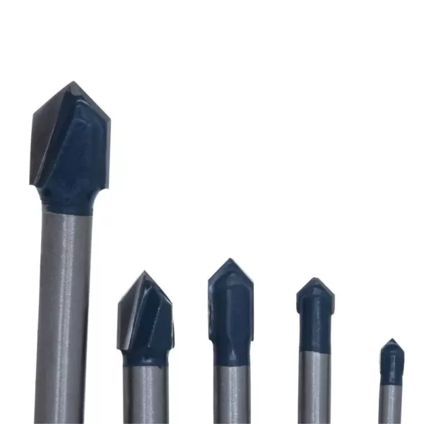 Bosch Carbide-Tipped Glass and Tile Drill Bit Set (8-Piece)