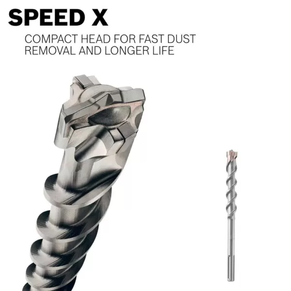 Bosch 2 in. x 16 in. x 21 in. SDS-Max Speed-X Carbide Rotary Hammer Drill Bit for Concrete Drilling