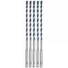 Bosch 3/16 in. x 4 in. x 6 in. BlueGranite Turbo Carbide Hammer Drill Bit for Concrete, Stone and Masonry Drilling (5-Pack)