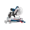 Bosch 15 Amp 12 in. Corded Dual-Bevel Sliding Glide Miter Saw with 60 Tooth Saw Blade