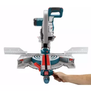 Bosch 15 Amp 12 in. Corded Dual-Bevel Sliding Glide Miter Saw with 60 Tooth Saw Blade