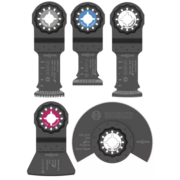 Bosch Starlock Oscillating Multi-Tool Accessory Blade Set (5-Piece)