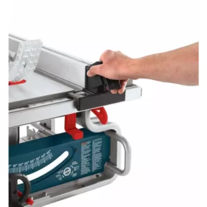 Bosch 15 Amp 10 in. Corded Portable Worksite Bench Table Saw with Smart Guard System and 24-Tooth Carbide Saw Blade