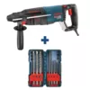 Bosch Bulldog Xtreme 8A Corded 1 in. Variable Speed SDS-Plus Rotary Hammer w/ Case+Carbide-Tipped SDS-Plus Bit Set(7-Piece)