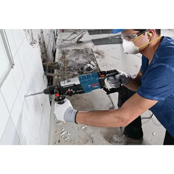 Bosch 8.5 Amp Corded 1-1/8 in. SDS-Plus Variable Speed Concrete/Masonry Rotary Hammer Drill with Carrying Case