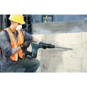 Bosch 12A 1-9/16 in. Corded SDS-Max Concrete/Masonry Rotary Hammer Drill with Carrying Case + 10A Corded 4.5in. Angle Grinder