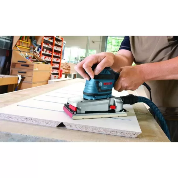 Bosch 3.4 Amp 1/2 in. Corded Electric Finishing Orbital Sander Kit with Vibration Control for 4.5 in. x 9 in. Sheets