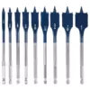 Bosch Daredevil High Carbon Steel Standard Spade Bit Set (9-Piece)