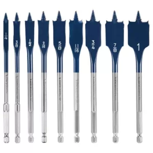 Bosch Daredevil High Carbon Steel Standard Spade Bit Set (9-Piece)