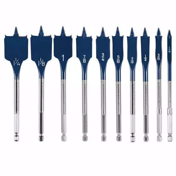 Bosch Daredevil Standard Spade Bit Set (10-Piece)