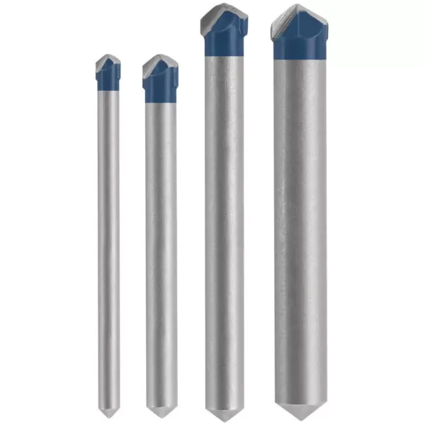 Bosch Carbide Tipped Drill Bit Set for Drilling Natural Stone, Granite, Slate, Ceramic and Glass Tiles