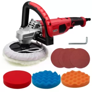 Boyel Living 10 Amp Corded 7 in. Sander Polisher Buffer Variable Speed with Lock-on Button