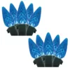 Brite Star 35-Light Blue Faceted C6 LED Light Set (Set of 2)