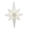 Brite Star Battery Operated 6 in W x 9 in H Frosty Iridescent Swirl Warm White LED Bethlehem Star Tree Topper