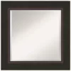 Amanti Art Milano 26 in. W x 26 in. H Framed Square Beveled Edge Bathroom Vanity Mirror in Bronze Bronze