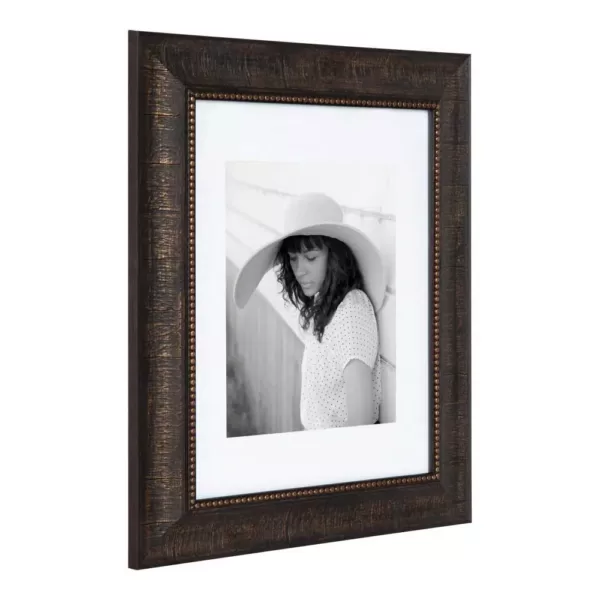 Kate and Laurel Aldridge 11 in. x 14 in. matted to 8 in. x 10 in. Bronze Picture Frames (Set of 2)