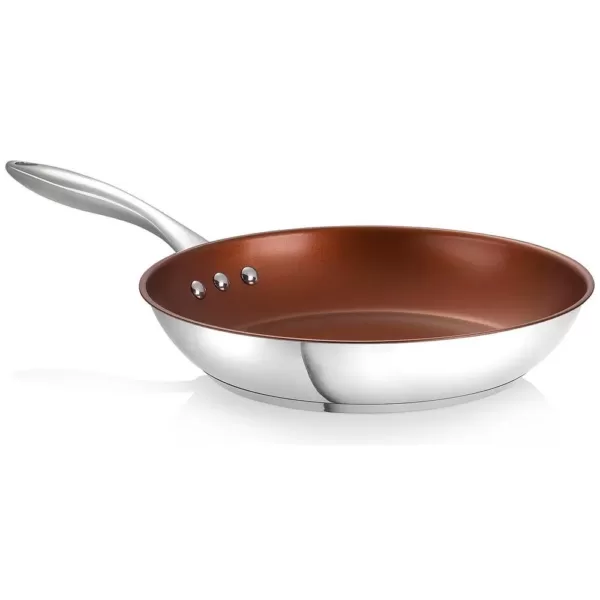 Ozeri Earth Pan ETERNA 8 in. Stainless Steel Nonstick Frying Pan in Bronze