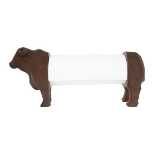 3R Studios Freestanding Brown Cow Shaped Paper Towel Holder