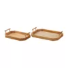 Home Decorators Collection Home Decorators Collection Natural Wood Decorative Octagonal Tray (Set of 2)