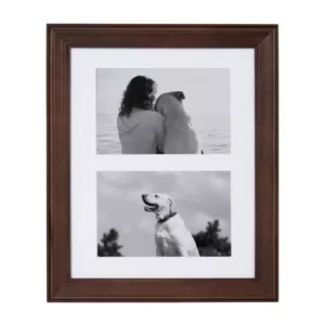 Kate and Laurel Bordeaux Brown Picture Frame (Set of 10)