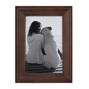 Kate and Laurel Bordeaux Brown Picture Frame (Set of 10)