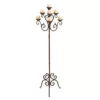 LITTON LANE 61 in. Brown Iron Scroll Design 7-Light Candelabra