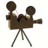 LITTON LANE 12 in. x 15 in. Vintage Decorative Metal Movie Camera