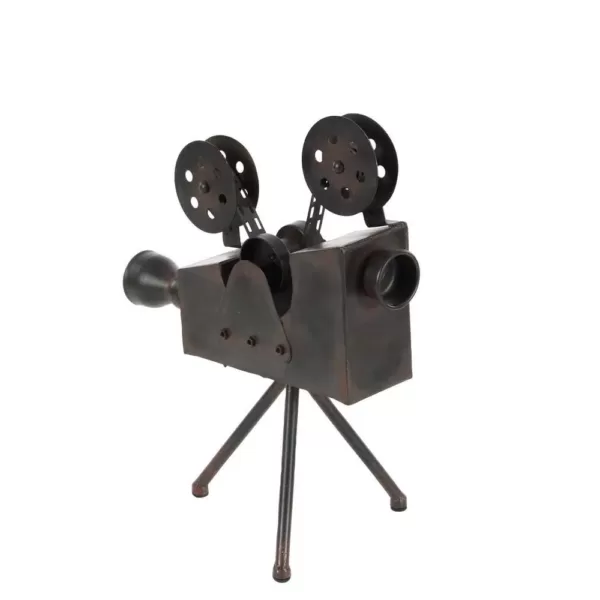 LITTON LANE 12 in. x 15 in. Vintage Decorative Metal Movie Camera