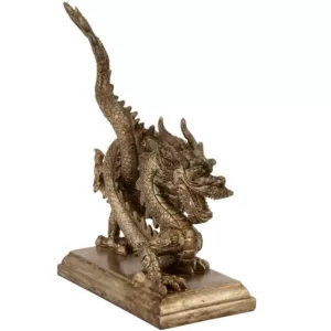 Oriental Furniture Oriental Furniture 11 in. Chinese Dragon Decorative Statue