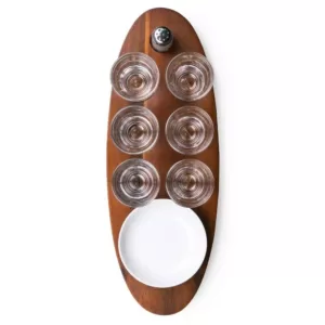 Picnic Time Cantinero Shot Glass Serving Tray