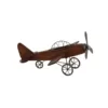 LITTON LANE Vintage Plane Wood and Metal Decor