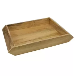 Stonebriar Collection Brown Square Wood Trays