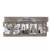 Stonebriar Collection Rustic Wood Collage Picture Frame with Clips and Metal Detail