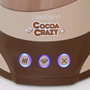 West Bend Cocoa Crazy 4-Cup Hot Beverage Machine 32 Oz. Brown with Removable Pitcher Easy Serving and Nonstick for Easy Cleanup