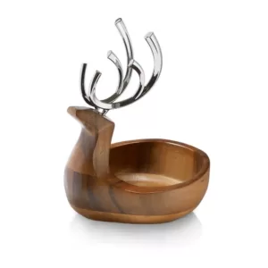 Nambe Reindeer Candy Dish