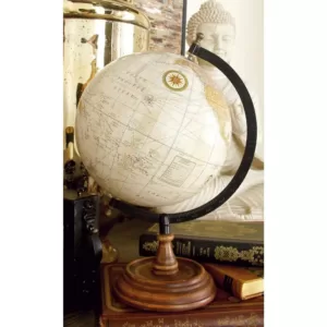 LITTON LANE Nautical Decorative Sepia Globe