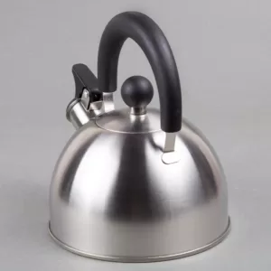 Creative Home Simplicity 6-Cup Brushed Stainless Steel with Whistle Stovetop Tea Kettle