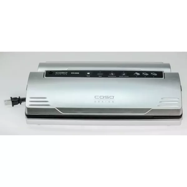 CASO VC 200 Brushed Black Stainless Steel Food Vacuum Sealer