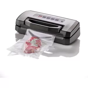 CASO VC 300 Brushed Black Stainless Steel Food Vacuum Sealer