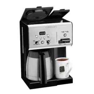 Cuisinart 10-Cup Black Stainless Steel Coffee Maker with Hot Water System