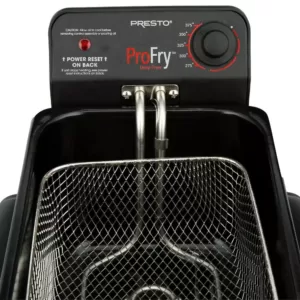 Presto Professional 3.2 Qt. Stainless Steel Deep Fryer with Fry Basket