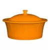 Fiesta Butterscotch Large Covered Casserole With Lid