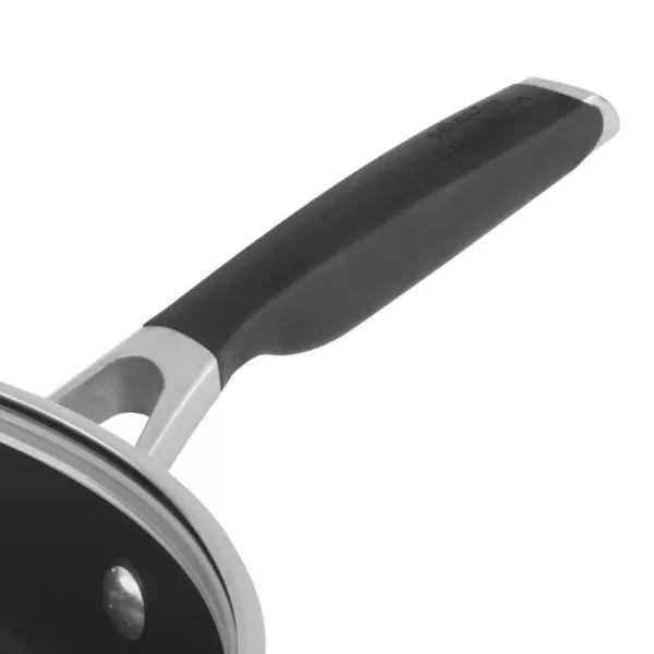 Calphalon Select 3 qt. Hard-Anodized Aluminum Nonstick Saute Pan in Black with Glass Lid